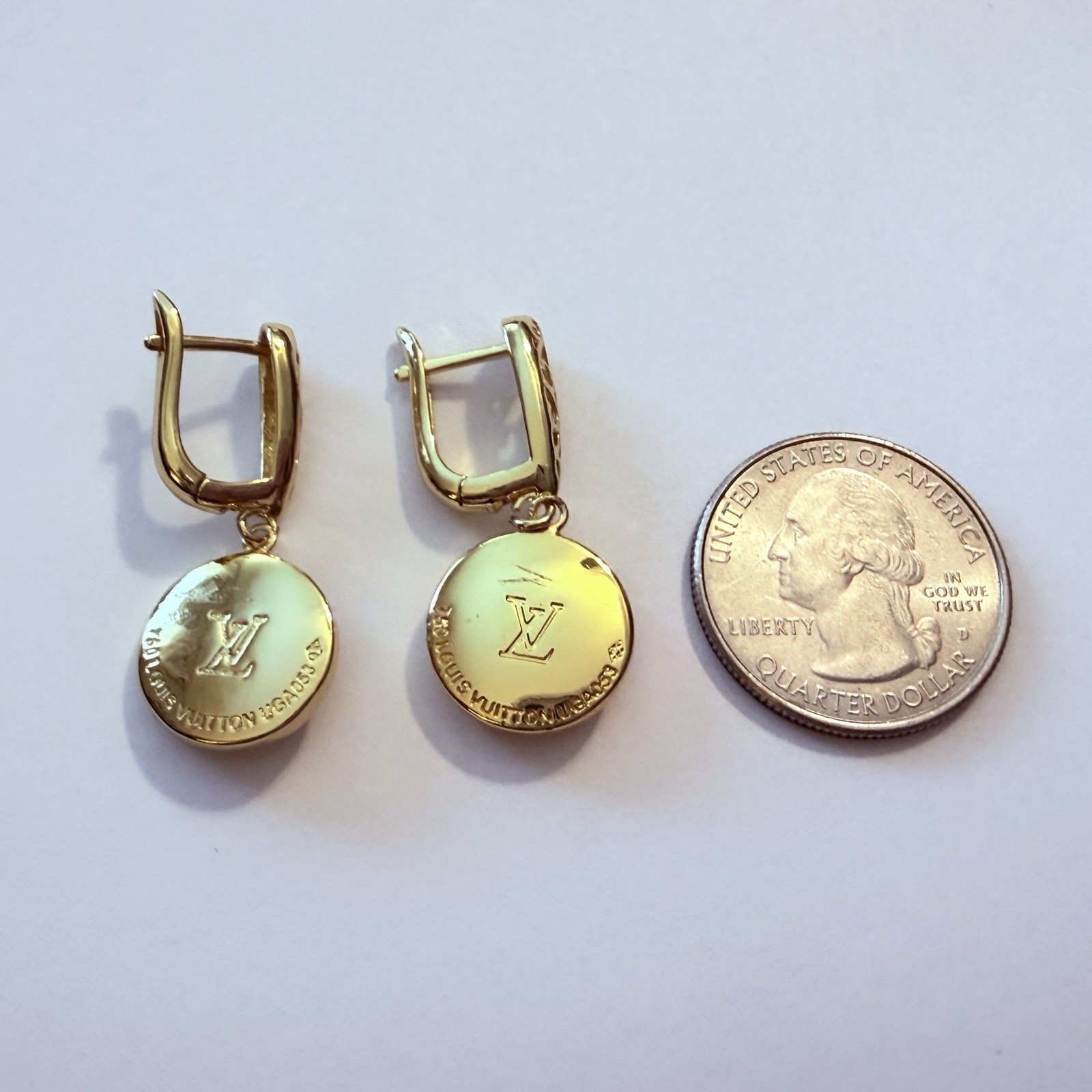 Designer Gold Filled Earrings Made From Charms Zipper Pulls Upcycled CUTE!