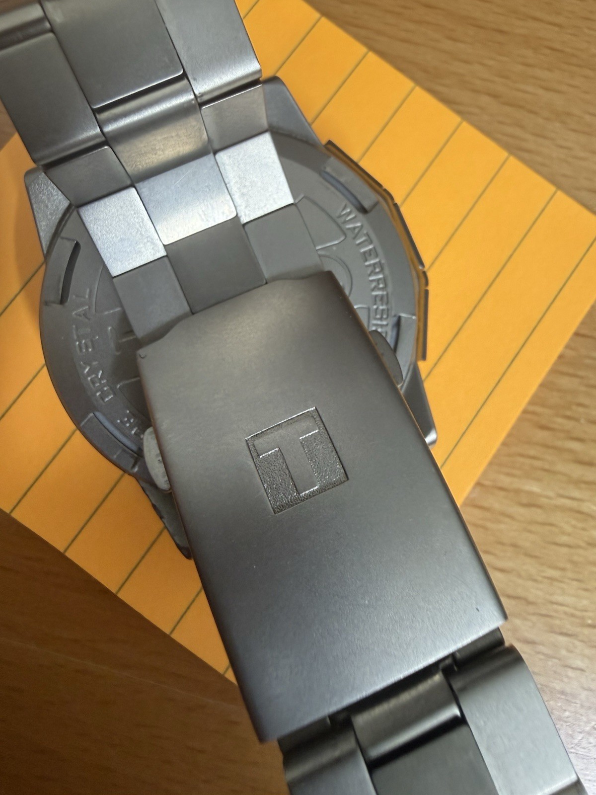 Tissot T-Touch Mens Watch 42.5mm Black Dial Titanium Bracelet New Battery