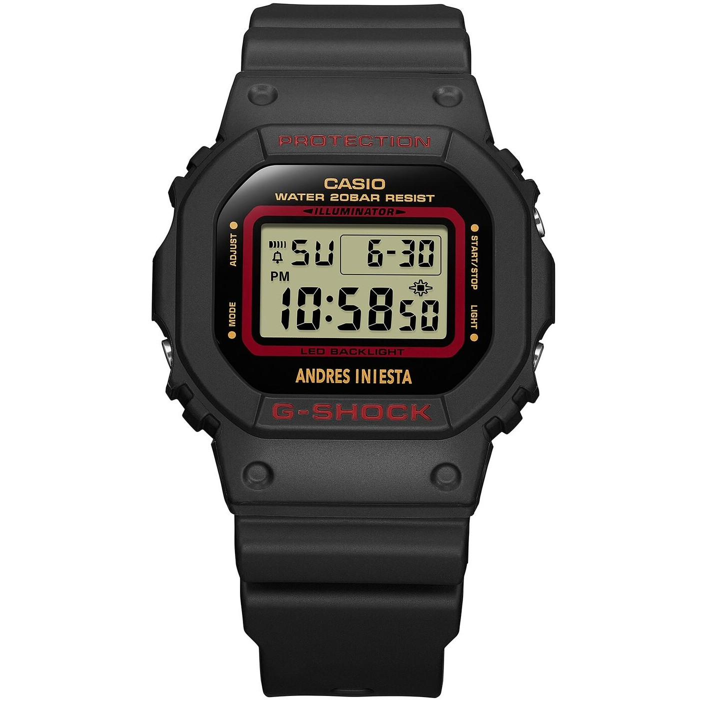 CASIO G-SHOCK DW-5600AI-1JR ANDRES INIESTA Signature Model Digital Watch 42.8mm