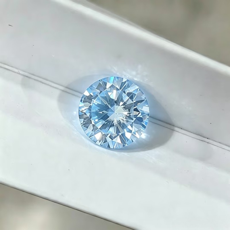VVS1 Moissanite Loose Round Cut 0.5-3ct Four Colors Handmade Jewelry Supply GRA