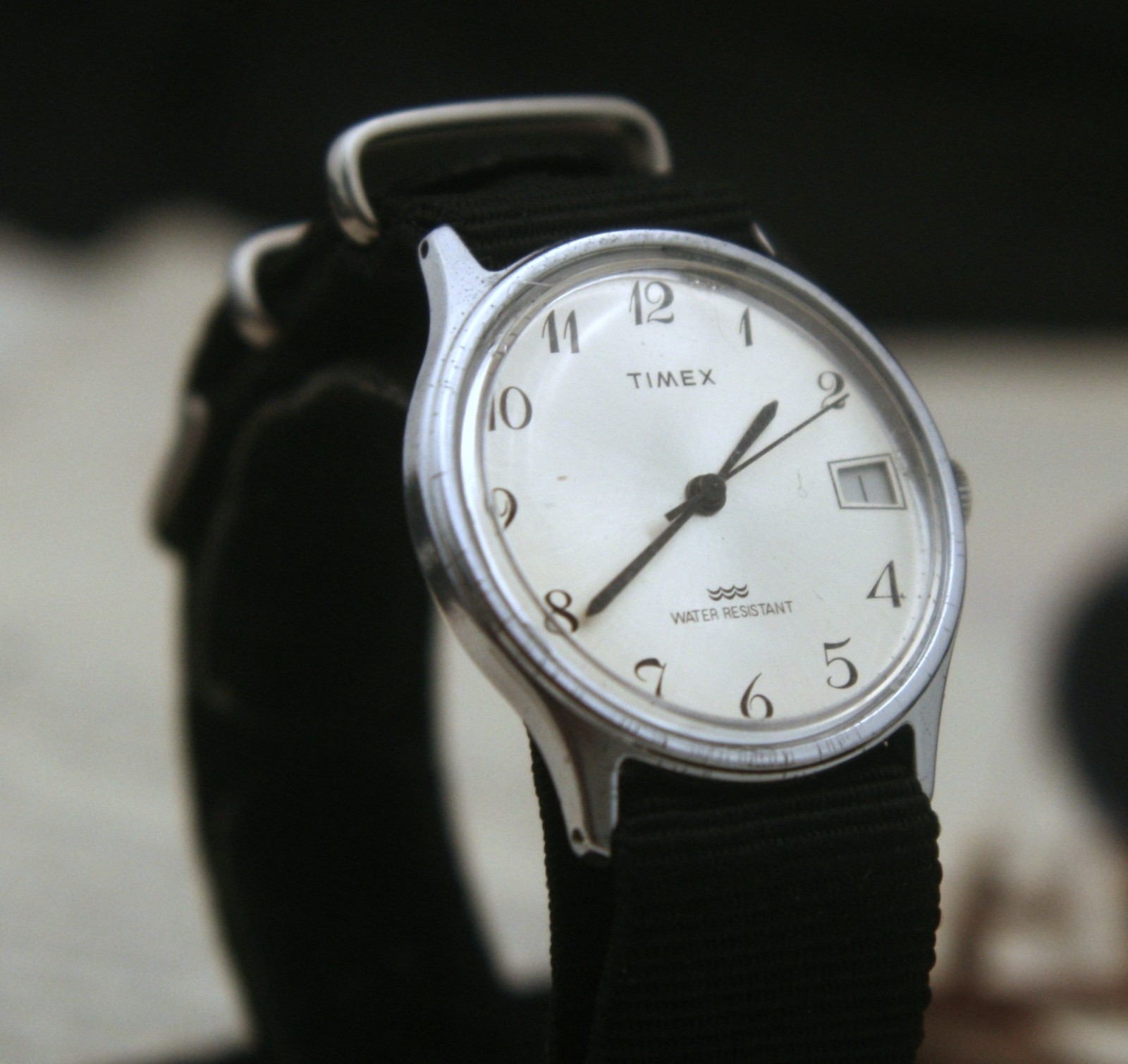 Men’s 1960’s “Old School” basic silver dial Timex manual wind wristwatch, runs
