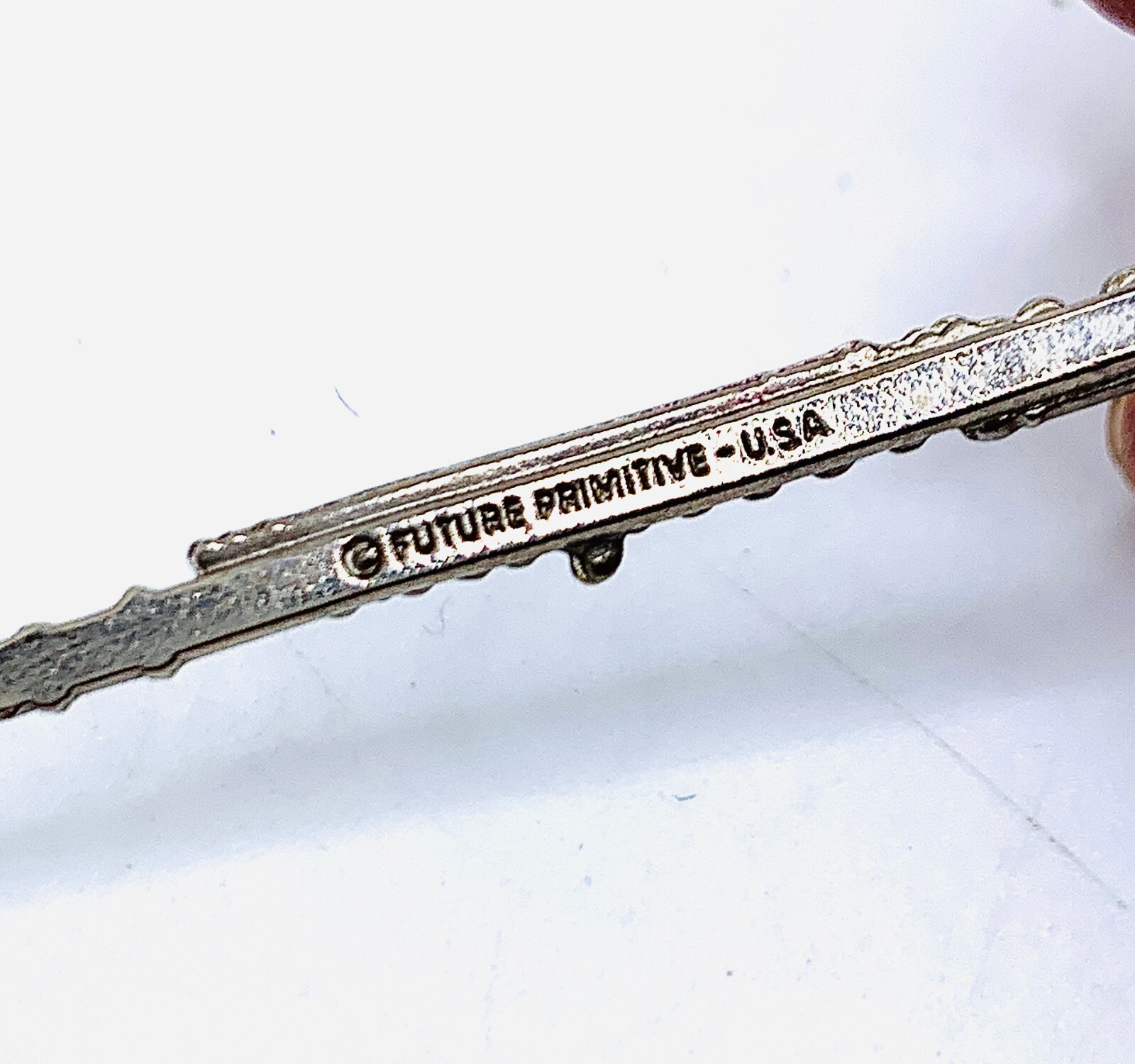 Vintage Silver Tone Flute Woodwind Musician’s Charm Signed Future Primitive