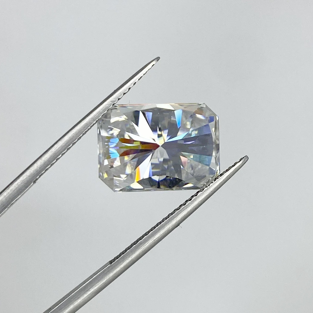 GRA Certified Loose Moissanite Radiant Cut Stones D VVS1 All Sizes
