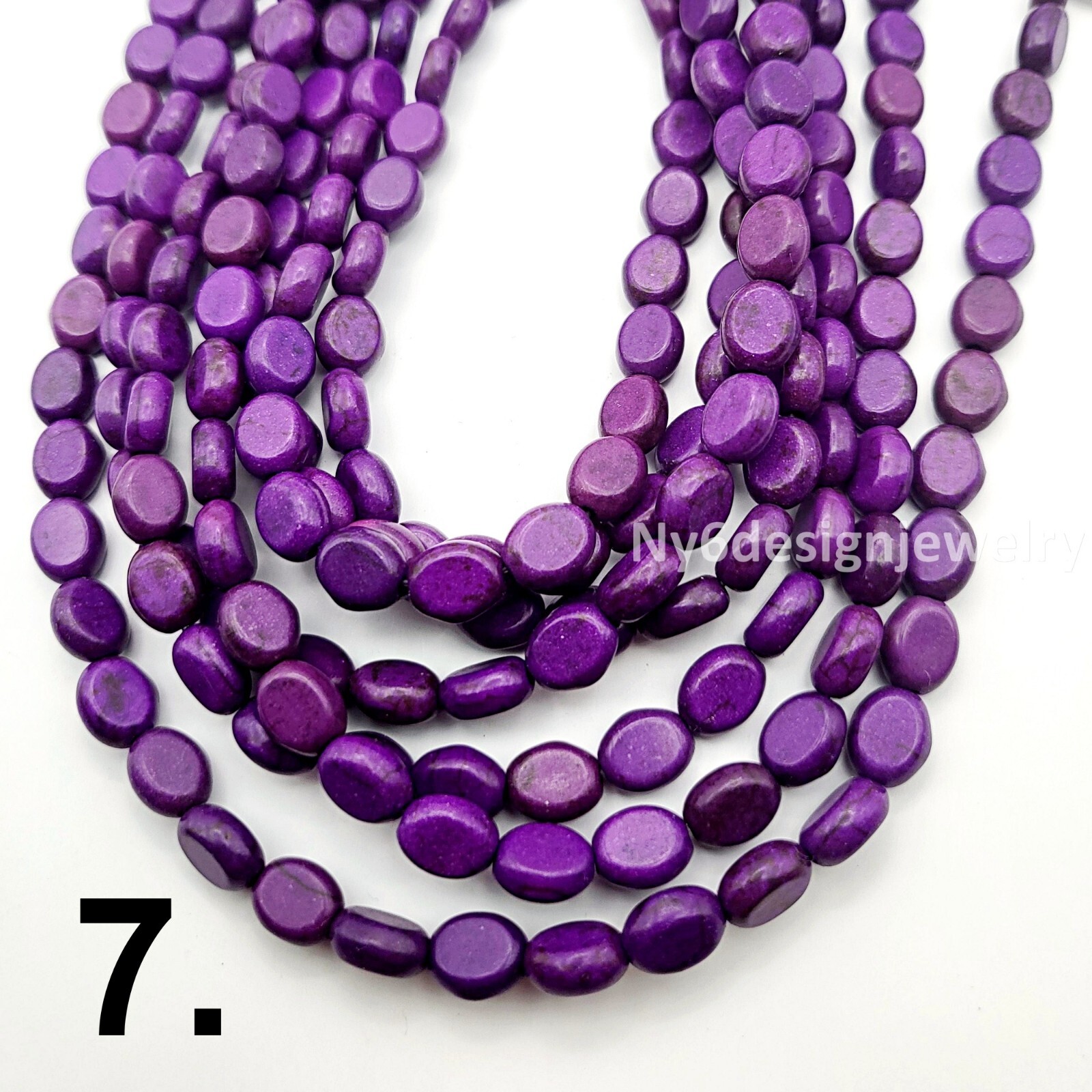 Multi Color Oval Bead AA Natural Gemstone Howlite Magnesite Turquoise Spacer 15″