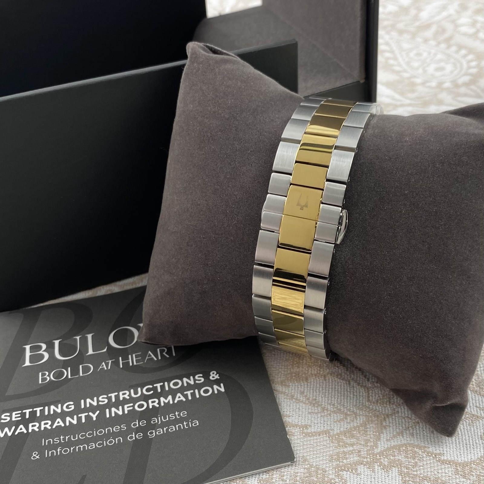 Bulova Surveyor 98A284 Silver-Gold Dial Two-Tone Stainless Automatic Men’s Watch