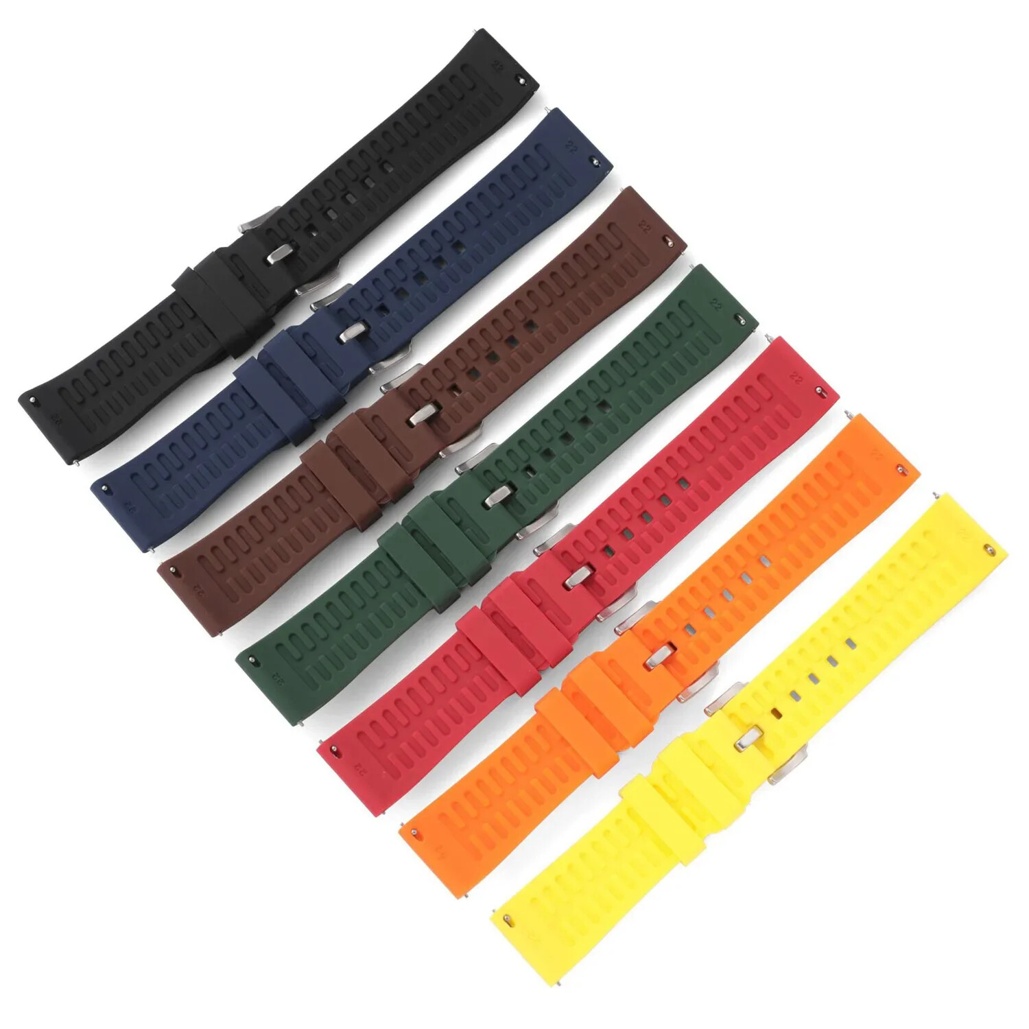 Universal Silicone Watch Band Strap 18mm 19 20mm 21mm 22 24mm Rubber Watch Belt