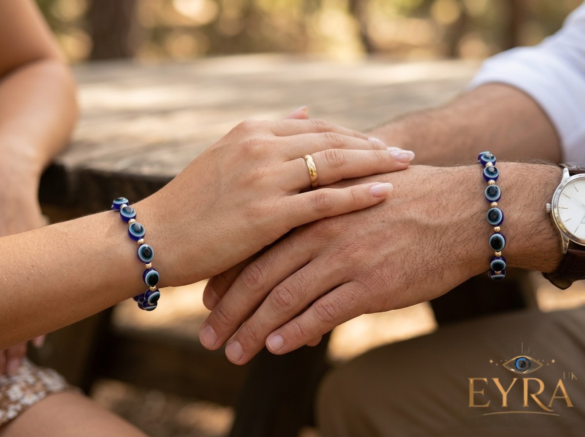 Custom Name Personalise Evil Eye Bracelet, Customise Bracelet, Name Bracelet