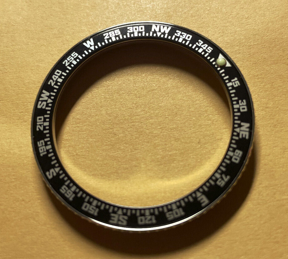 NEW COMPASS INSERT KNURLED Bezel for Vostok Amphibian Komandirskie Watch ENCBX