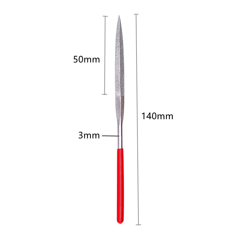 10pc Diamond Needle File Set Titanium Plated Jewelry Glass Stone Metal Tool 140m