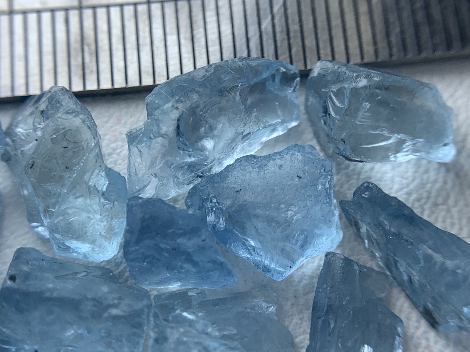 10.90 gram Gorgeous Nice Color Aquamarine lot from Mozambique