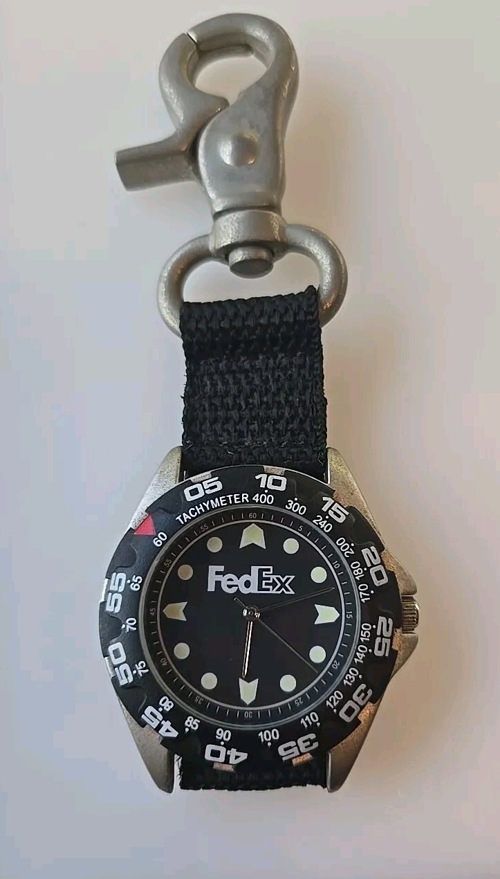 Fed Ex Belt Clip Tachymeter Watch