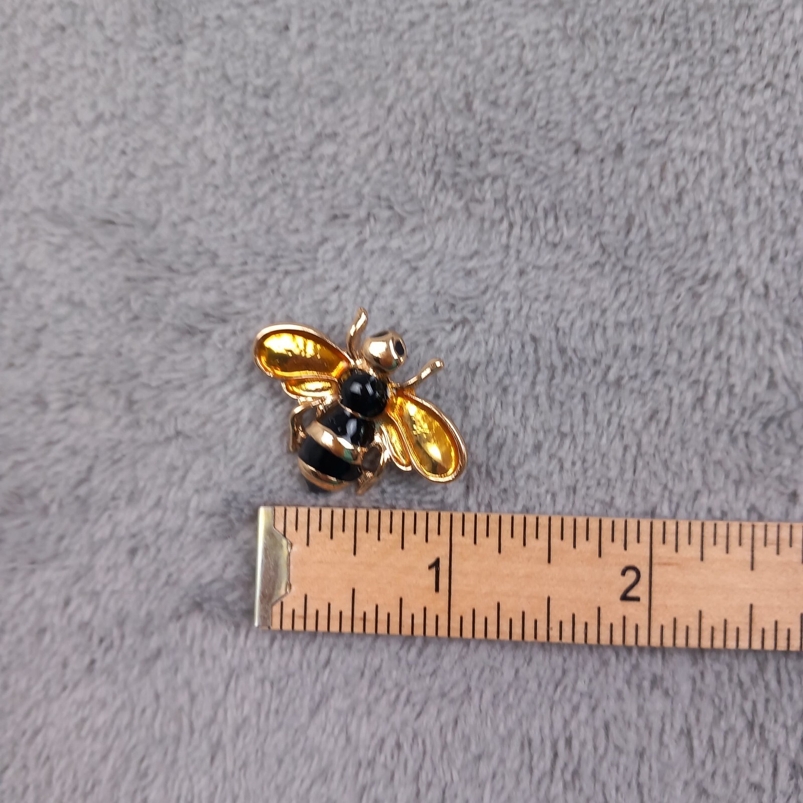 Unbranded Vintage Style Gold Enamel Bumble Bee Brooch Pin Women Y2K One Size