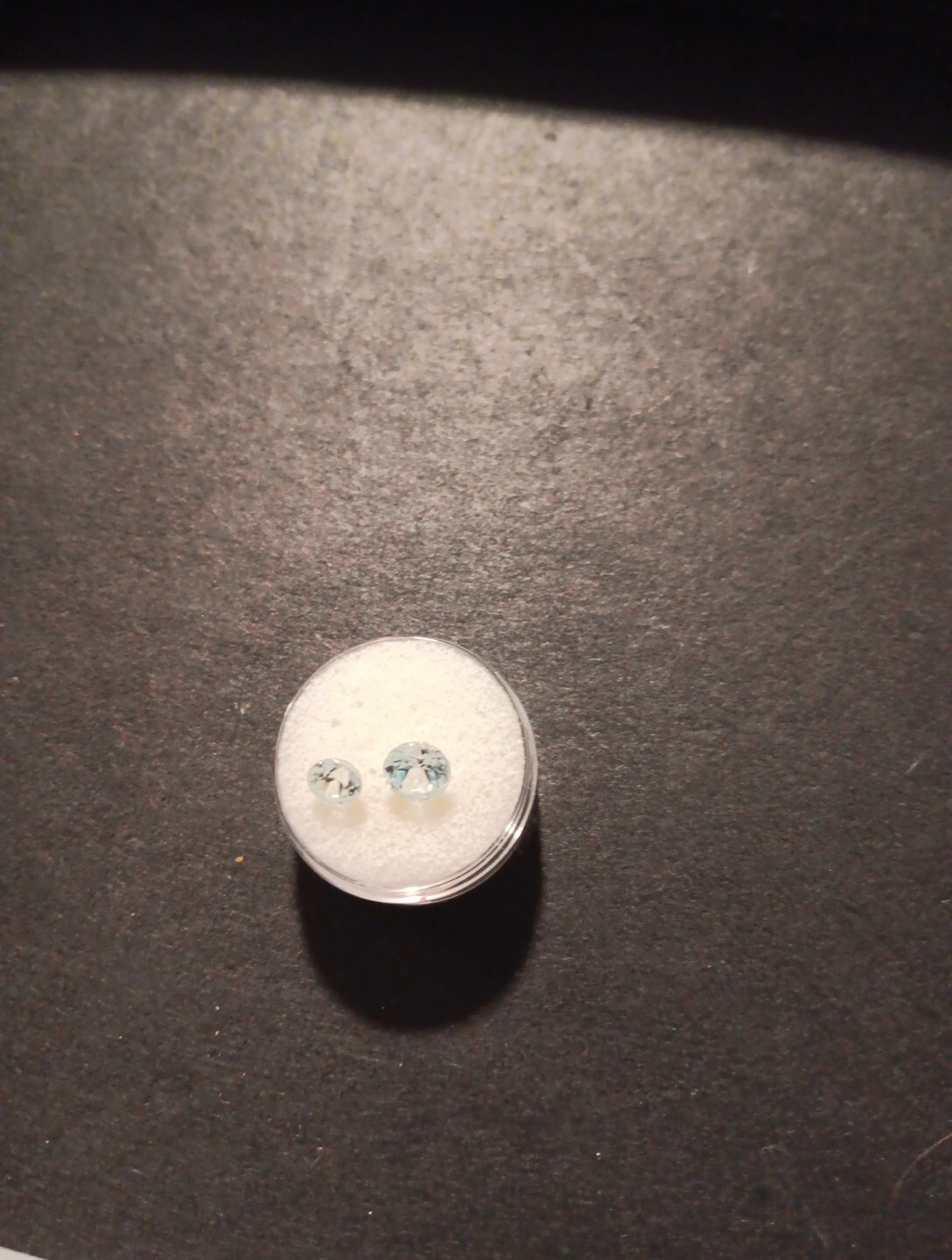 Geniune Cambodian White Zircon 7.1mm Round And 5.9mm Round 2 Gems
