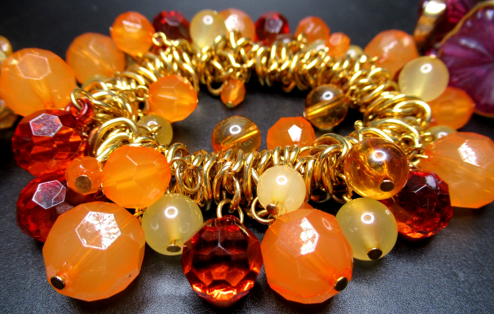 ROBERT ROSE Lot of 3 Beautiful Bracelets Flowers & Danlges!
