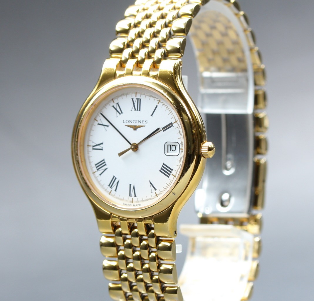 [N MINT] Longines Grand Classic L5.631.2 33mm White Dial Gold Quartz Men’s Watch