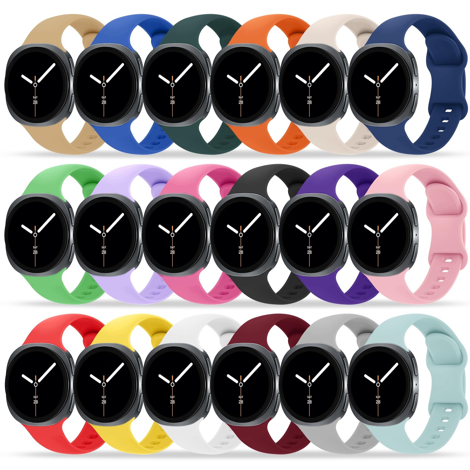 18 Pack Bands Compatible with Samsung Galaxy Watch 8 40mm 44mm/Galaxy Watch 8…