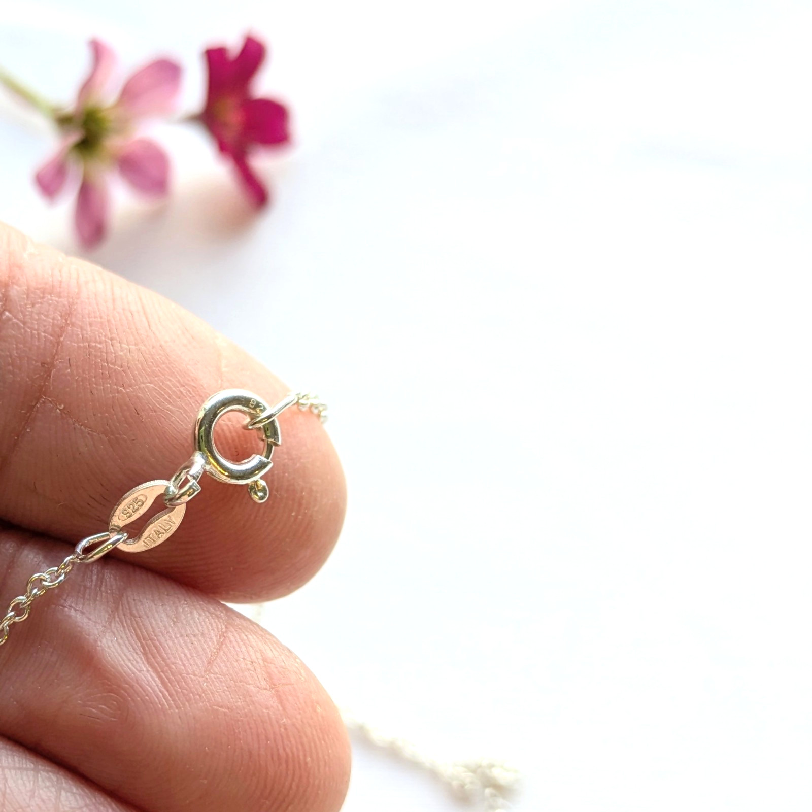 925 Sterling Silver 24 inch Medium Trace Chain Italy Long Necklace Men Women
