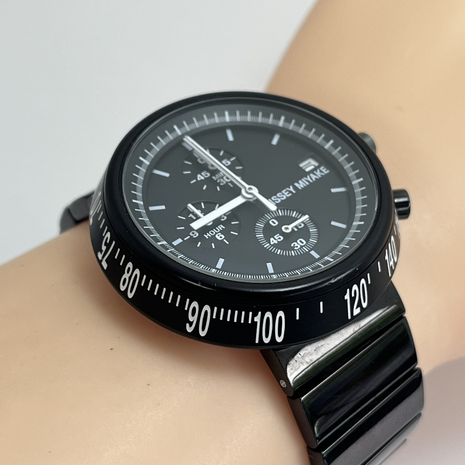 SEIKO ISSEY MIYAKE TRAPEZOID Qz Watch SILAQ005 Naoto Fukasawa SS Band Japan#B801
