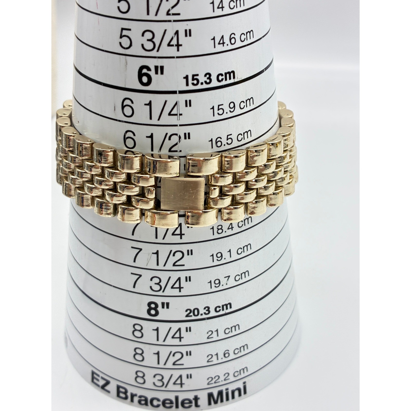 Accutime Watch Corp Gold Tone Blue Dial Chronograph Style Watch WM043115 PC21J