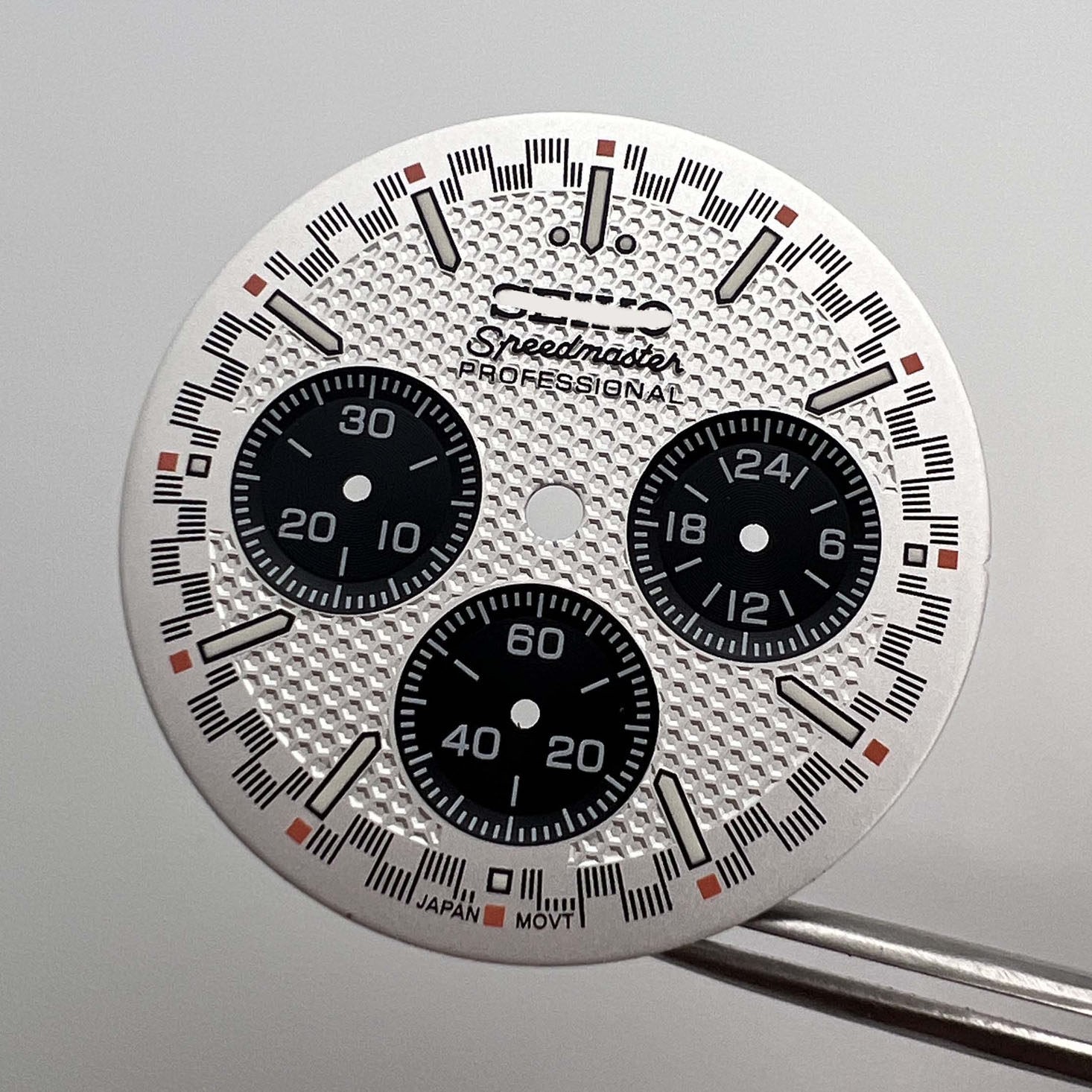 32.5MM Colorful Multi-functional Watch Dial Green Luminous for VK63 Movement
