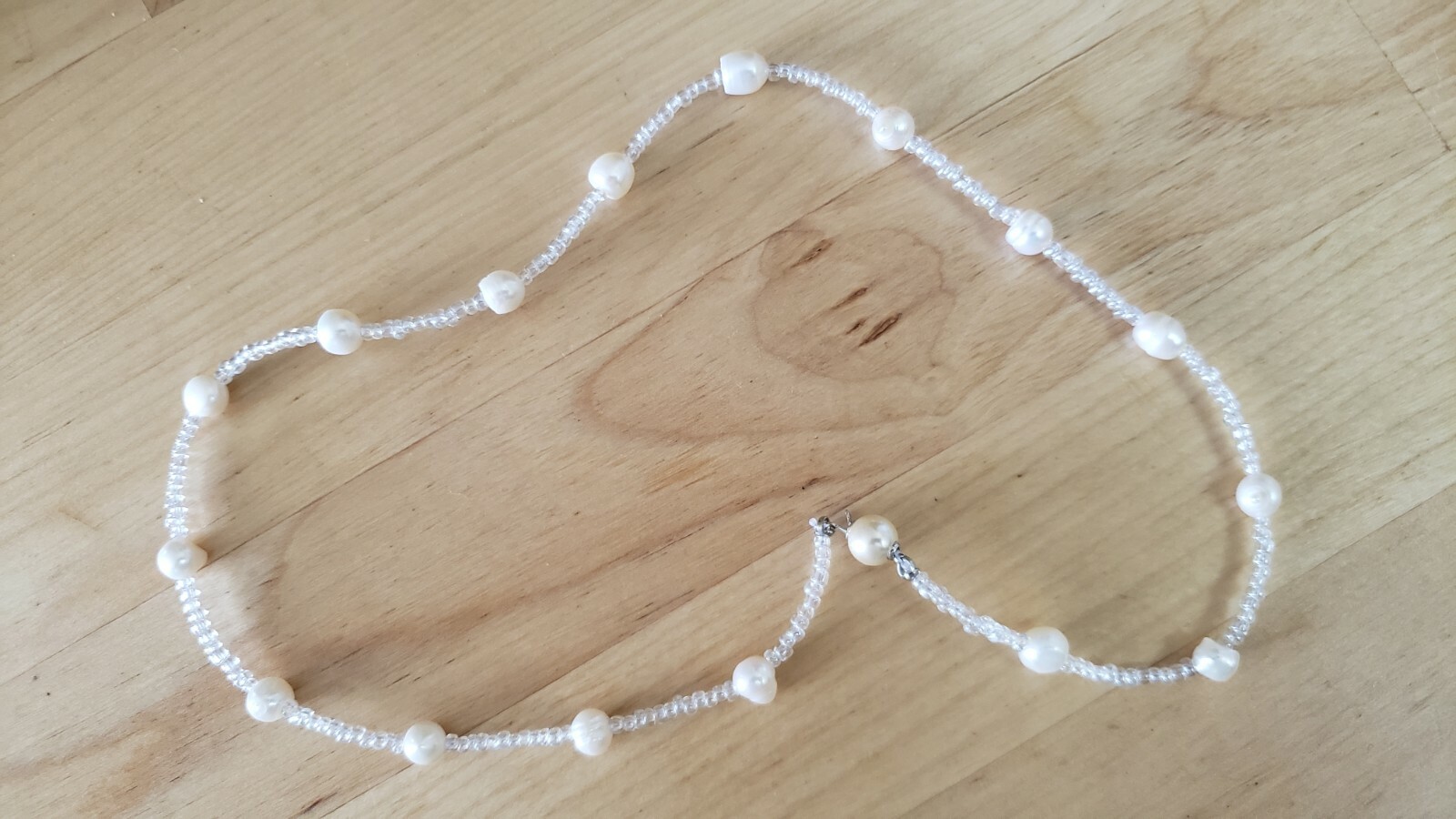 Genuine PEARL Necklace , 18″ , HAND CRAFTED in USA