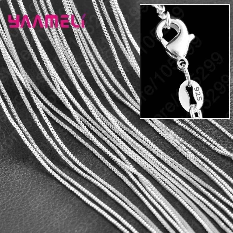 Wholesale 10pcs 925 Sterling Silver 1mm Rolo Chain Necklace 16″-24″ Bulk Jewelry