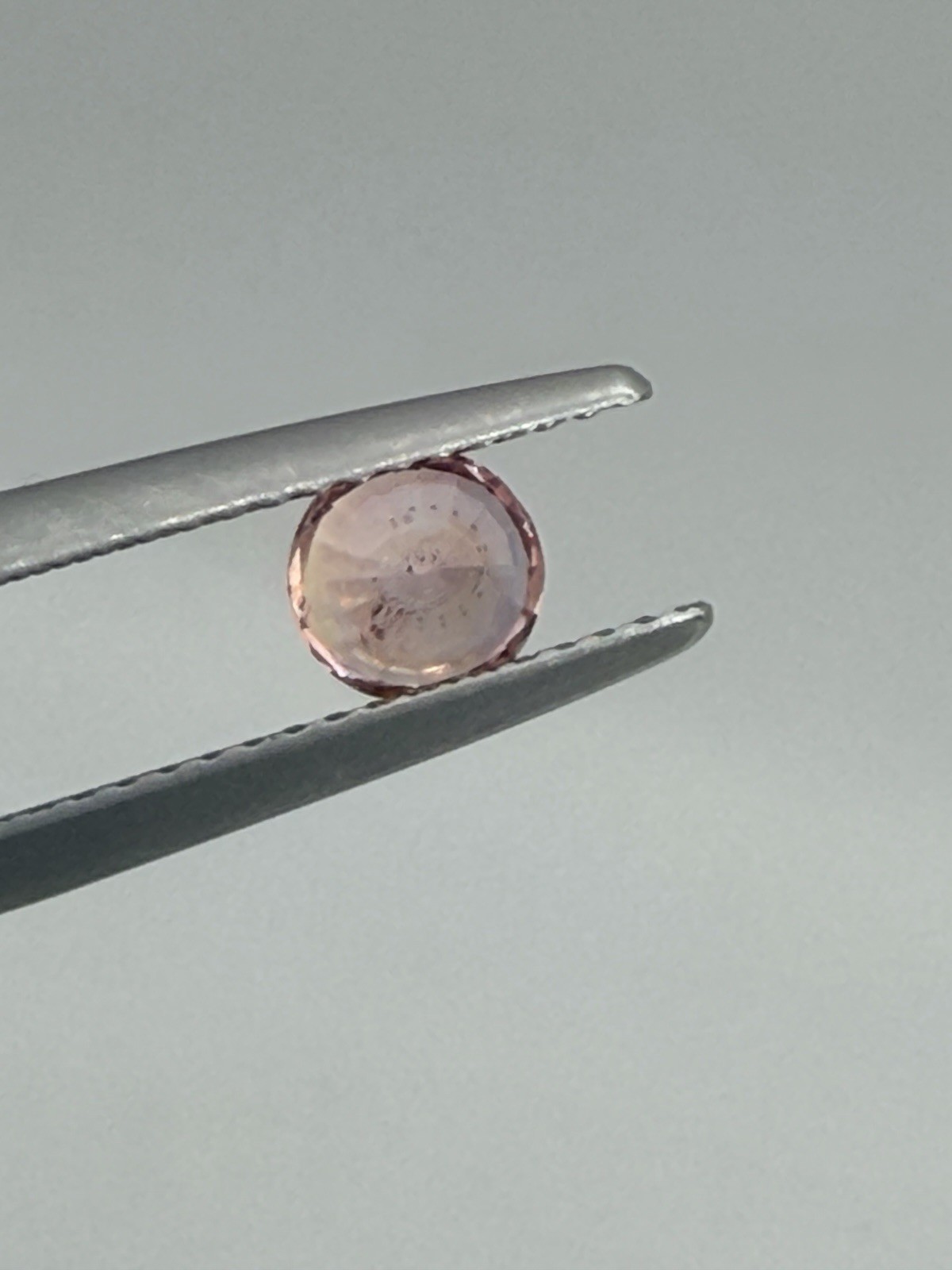 0.78ct Natural Pink Orange Sapphire GIA Certified Sri Lanka Unheated Round