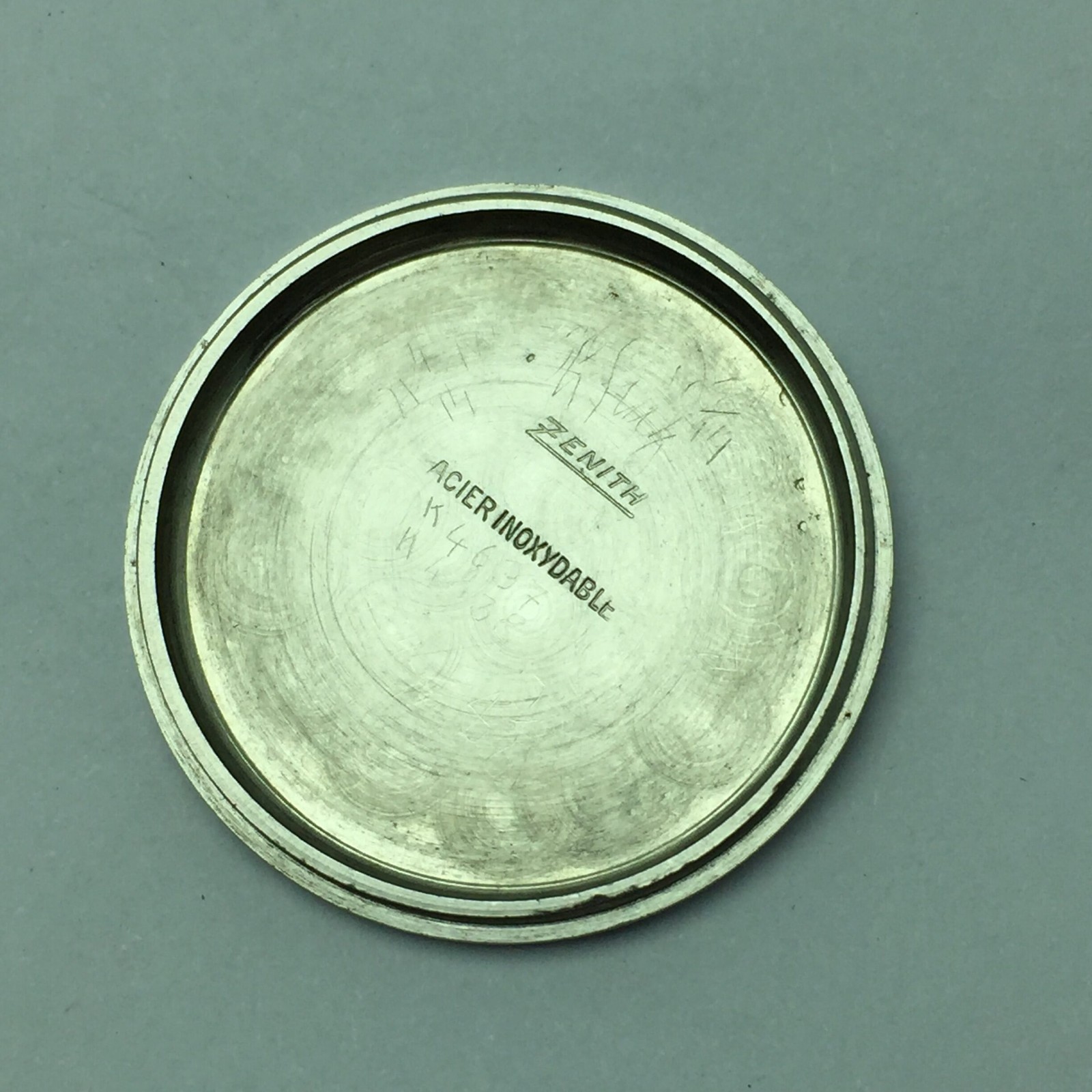 Zenith Acier Inoxydable Vintage Watch Case Back Cover