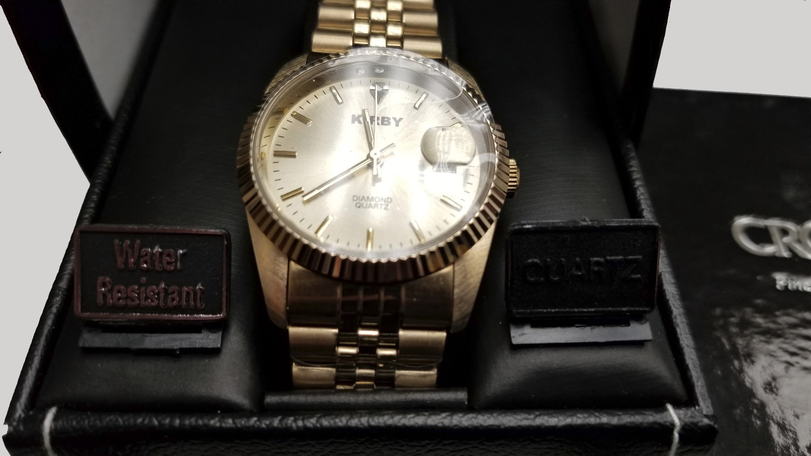 Croton Men’s Watch Gold Tone Diamond Quartz – Kirby Special Edition