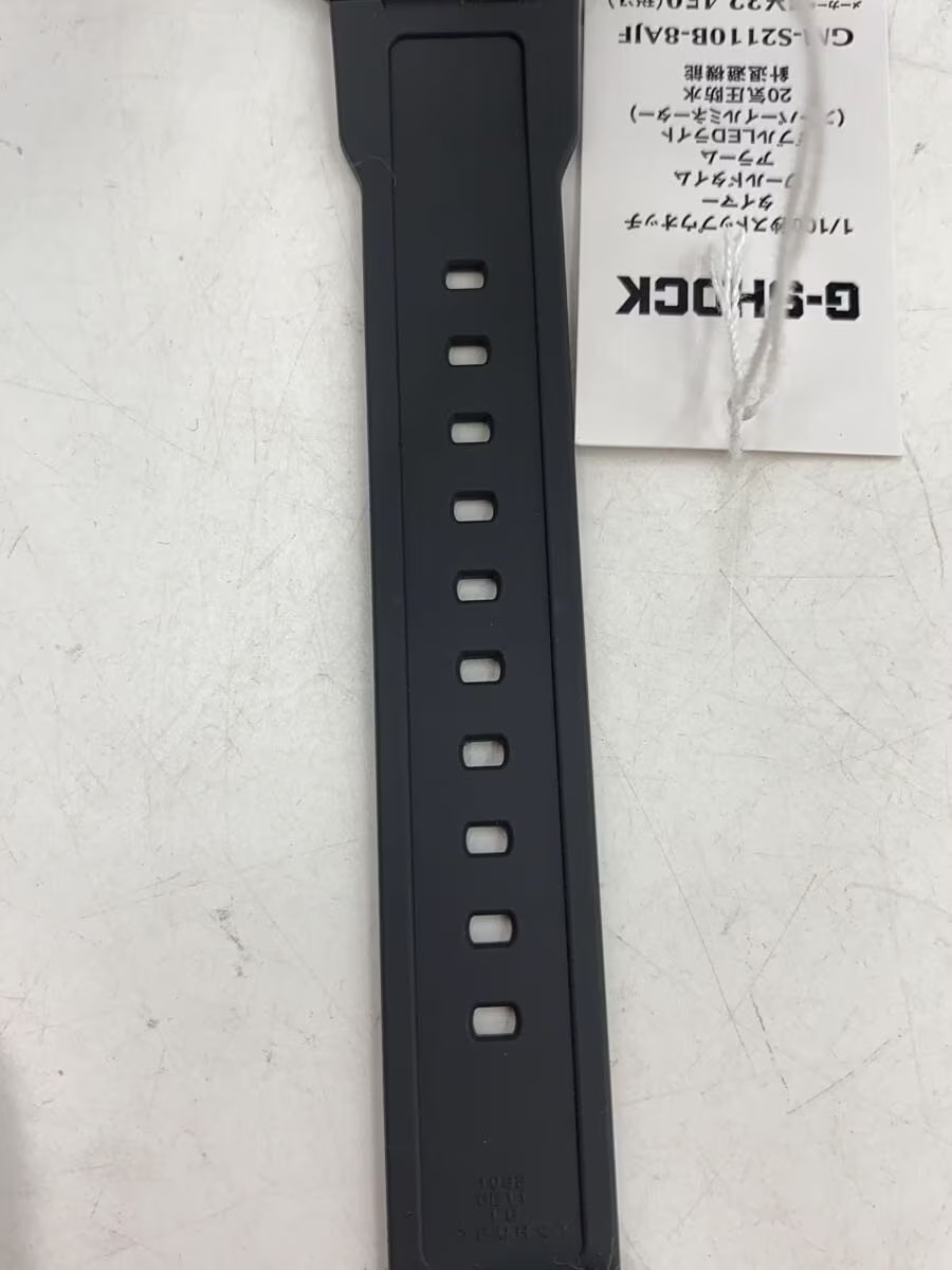 CASIO Quartz Watch G SHOCK Analog Rubber BLK BLK