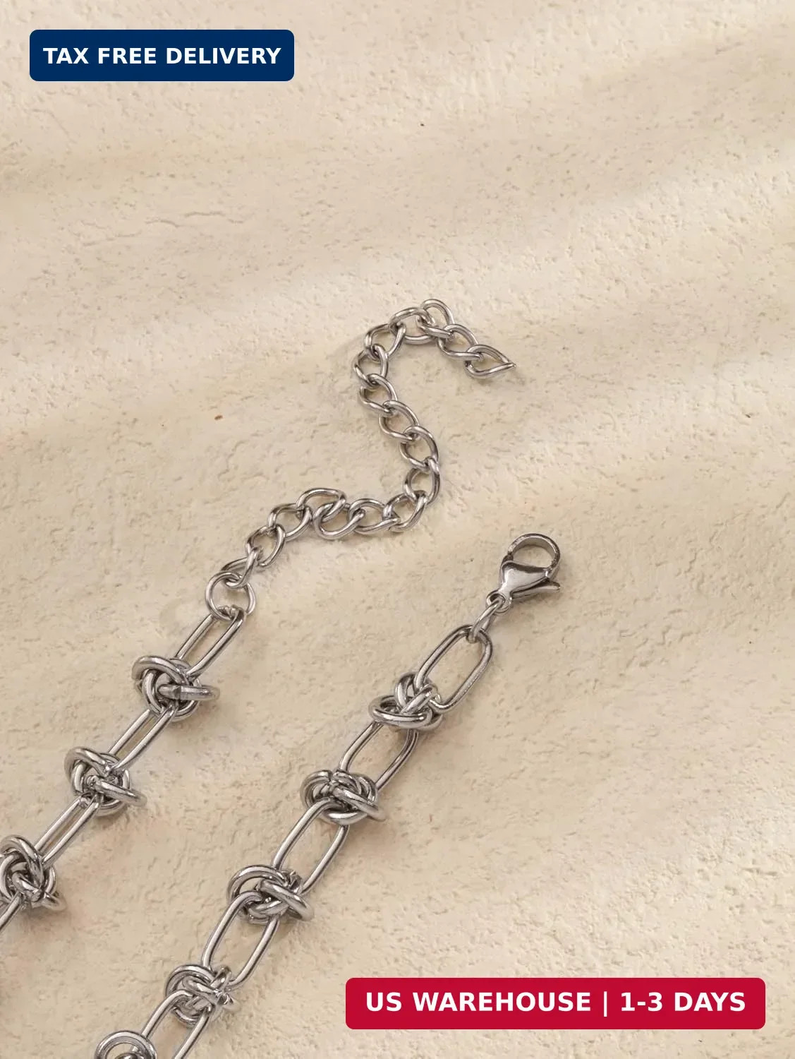 Sacina Silver-tone Chunky Chain Spike Choker, Emo Punk Grunge Necklace, Goth Y2k