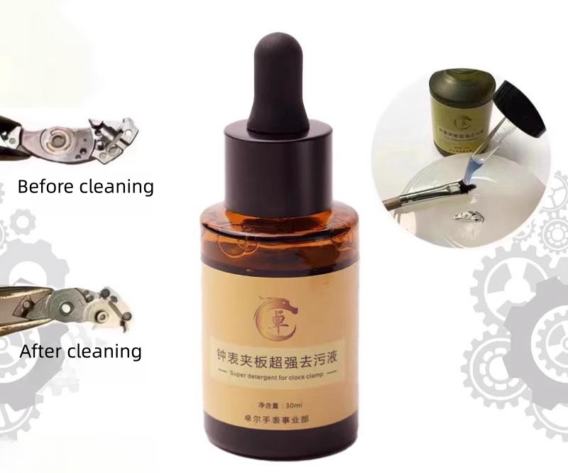 Watch Movement Parts Descaler Parts Cleaning Fluid Watch Repair Tools 30ml