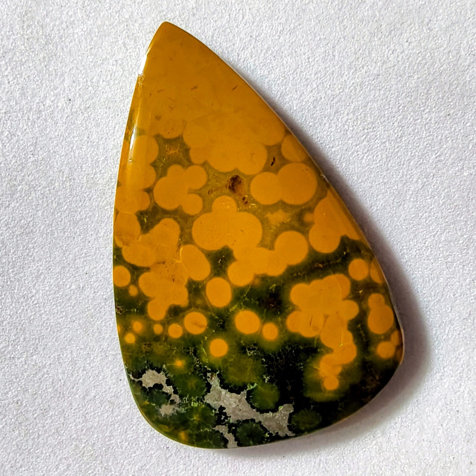 25 Cts Natural Ocean Jasper Cabochon Gemstone For Jewelry 34.7×22.4×4.1 MM
