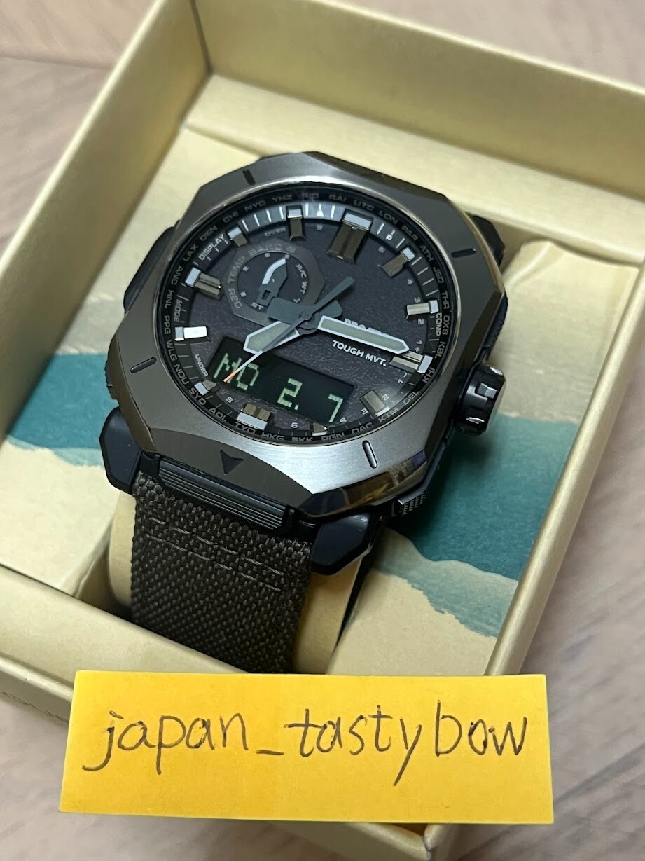 CASIO PRO TREK PRW-6900YB-3JF Men Watch CORDURA Band Radio Solar Analog Digital