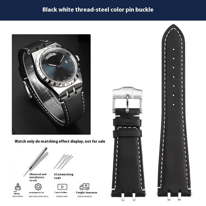 For Tudor M28600 M28603 Modified Leather Strap Cowhide Watchband For 41mm Deal
