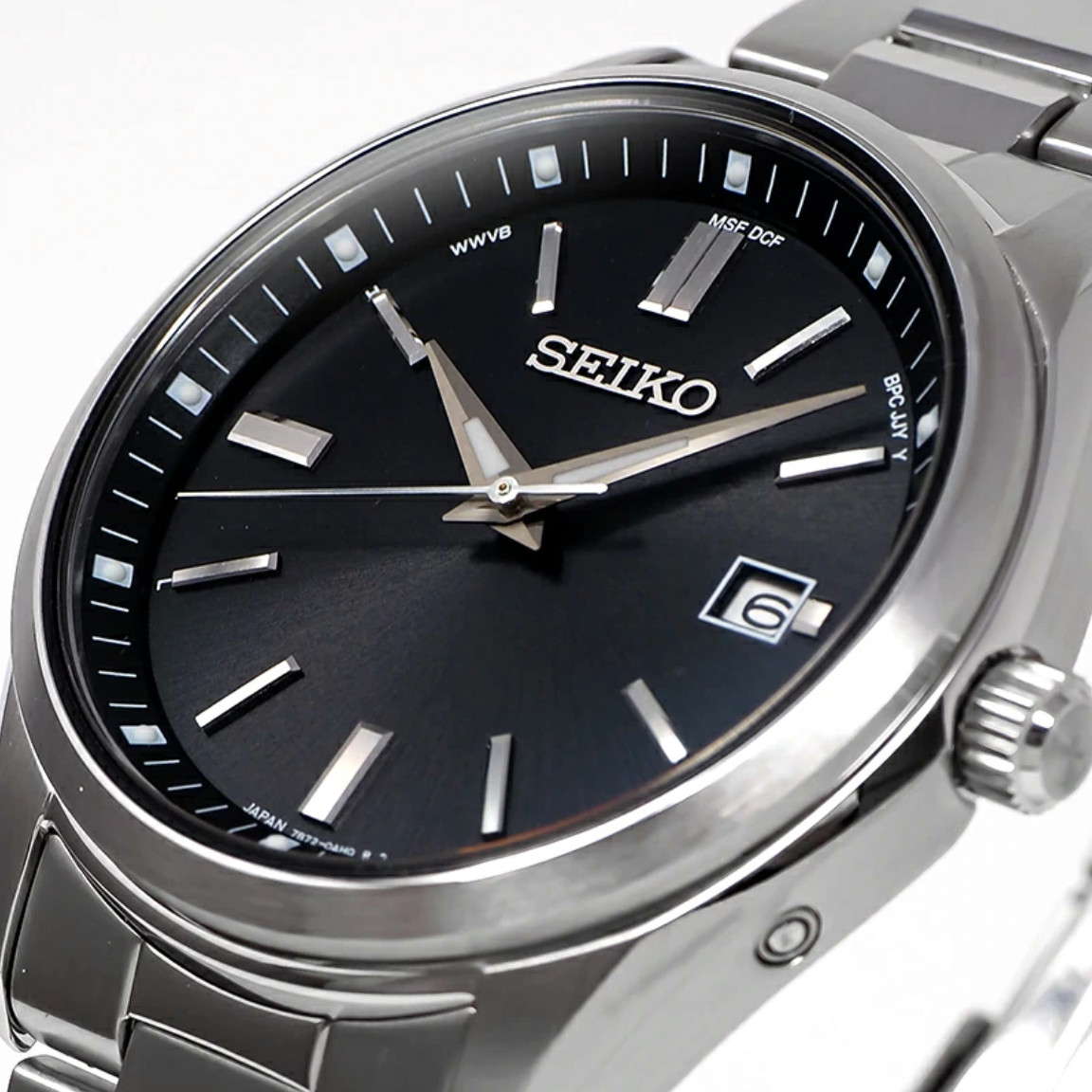 SEIKO Selection SBTM323 Black Solar Atomic Radio Men’s Watch New in Box Japan