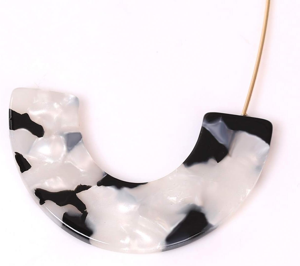 Acrylic Tortoise Hoop Earrings Resin Drop Dangle Fashion Jewelry