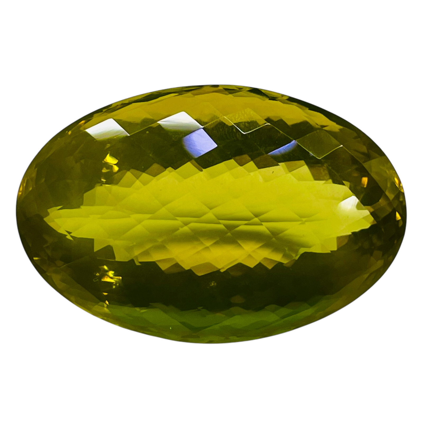 160.10 Cts Certified Natural Citrine 45x29mm Pendant Size Green Gold Gemstone
