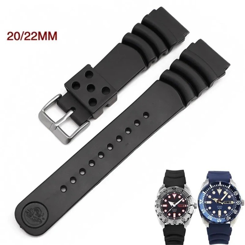 Soft Silicone Watch Band – Divers Style Replacement Strap Quick Release