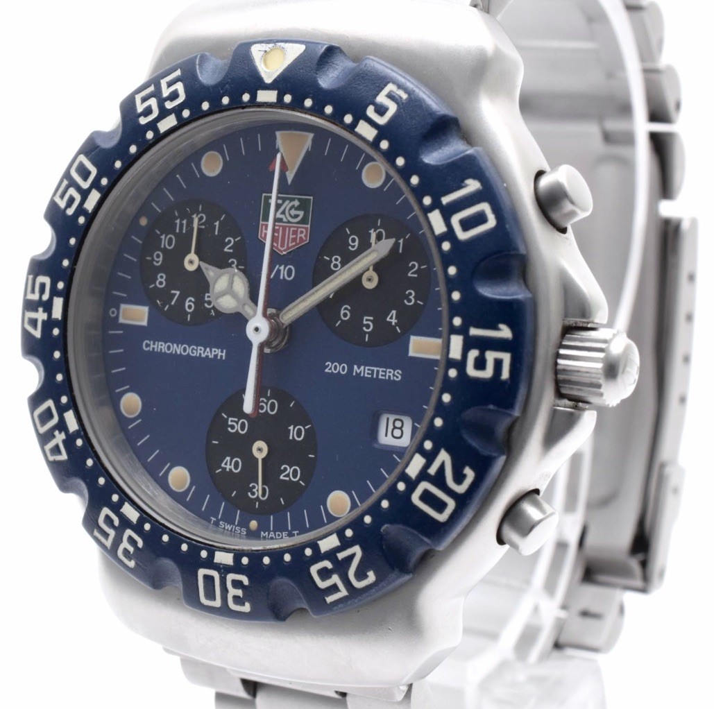 [N MINT] TAG HEUER Formula 1 CA1210-R0 Chronograph Blue Quartz Men’s Watch Japan