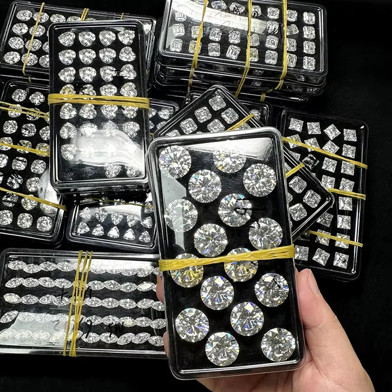 Wholesale Price Round 0.8-1.9mm Moissanite Loose Stone D color VVS1 for Jewelry