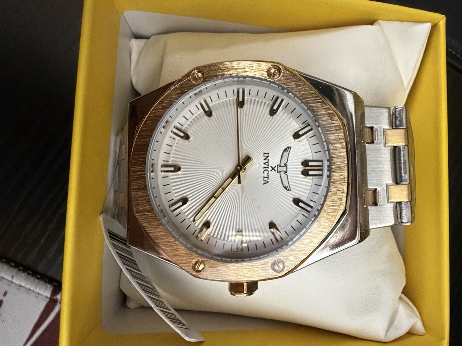 Invicta Specialty 1 Mens 42mm Watch Gold Quartz #69962 Flame Fusion Crystal…