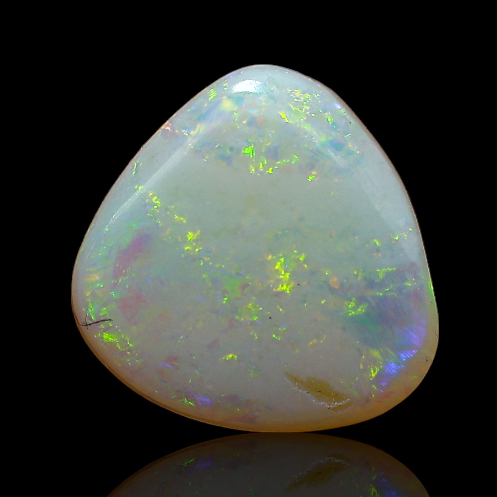 Natural Fire Opal Cabochon Meditation Gemstone Australia 2.50 Cts 10x10x3 mm