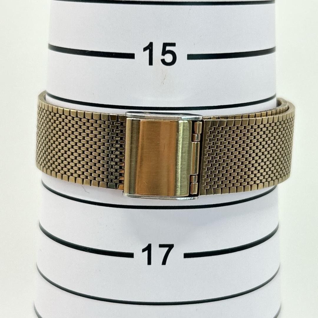 New battery, fully functional. SEIKO gold dial quartz vintage retro watch.