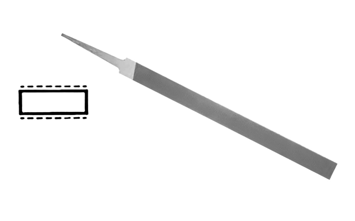 Vallorbe Grobet Pillar File Cut #0 Precision Swiss Made 6″ Long File 4″ Cutting