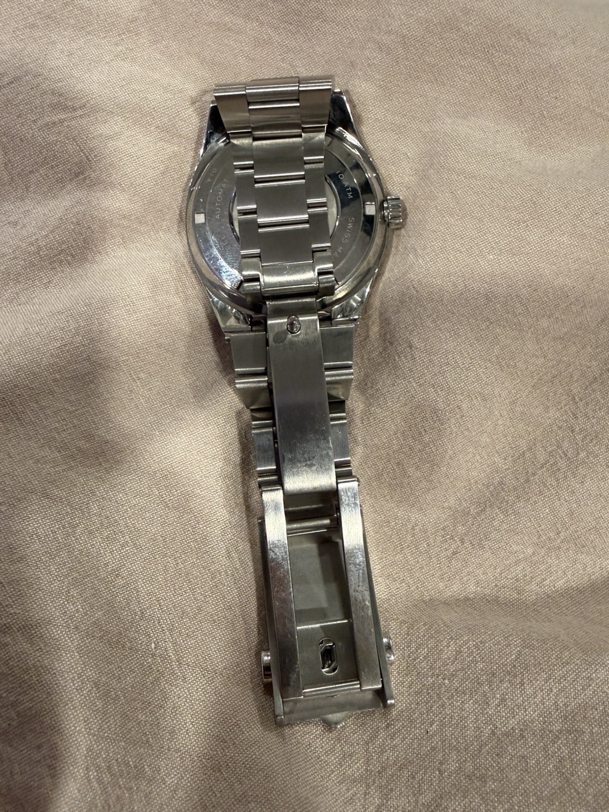Nivada Grenchen F77 Onyx Dial No Date Automatic Watch 38mm