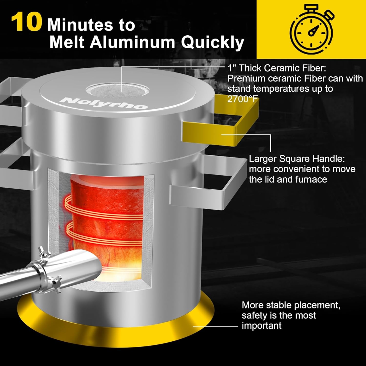 3KG Complete Propane Melting Furnace Kit for Beginners Metalworking Equipment