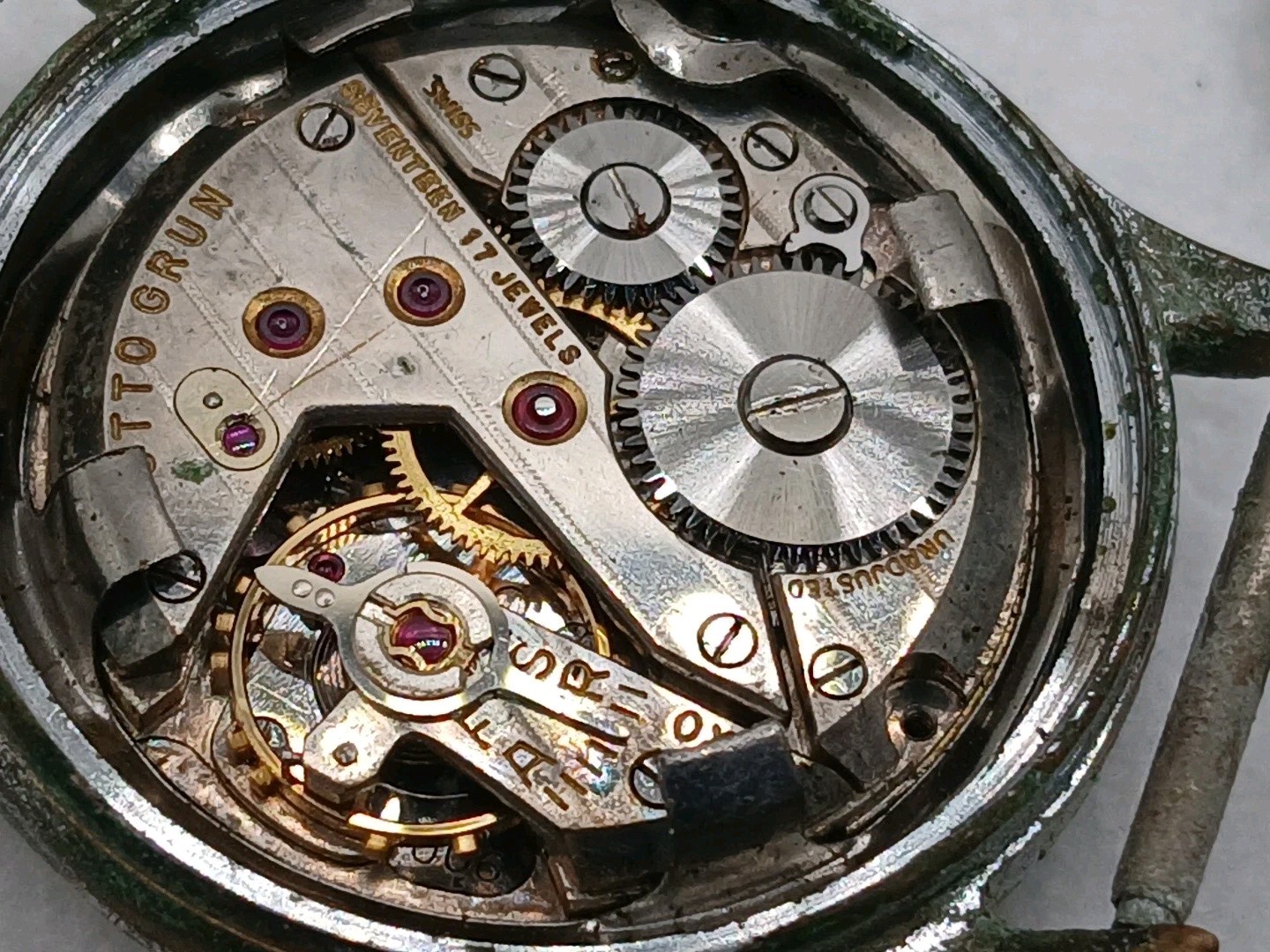 WW2 Otto Grun Military Watch Sold As Is.