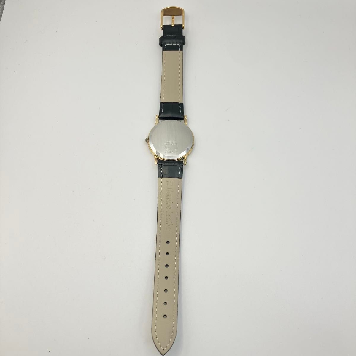Working Seiko wristwatch men’s gold and white new battery
