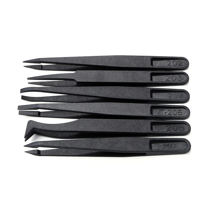Watch Repair Tool Antistatic Plastic Tweezers for Watchmaker Trimmer Tweezers